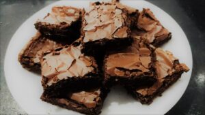 Chocolade Brownie Met Krokante Kegel