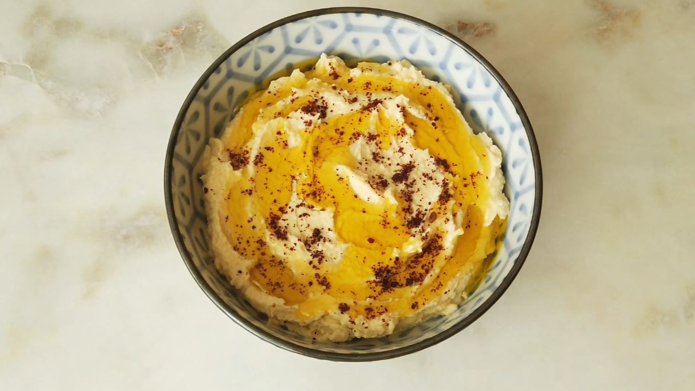 Hummus (kikkererwtenpasta met tahini)
