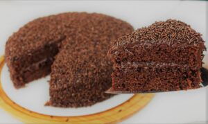 Pluizige chocoladetaart