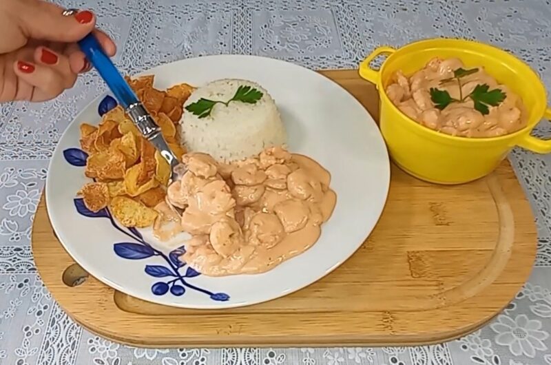 Garnalen Stroganoff