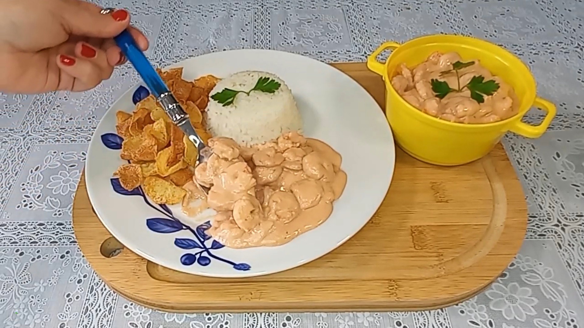 Garnalen Stroganoff