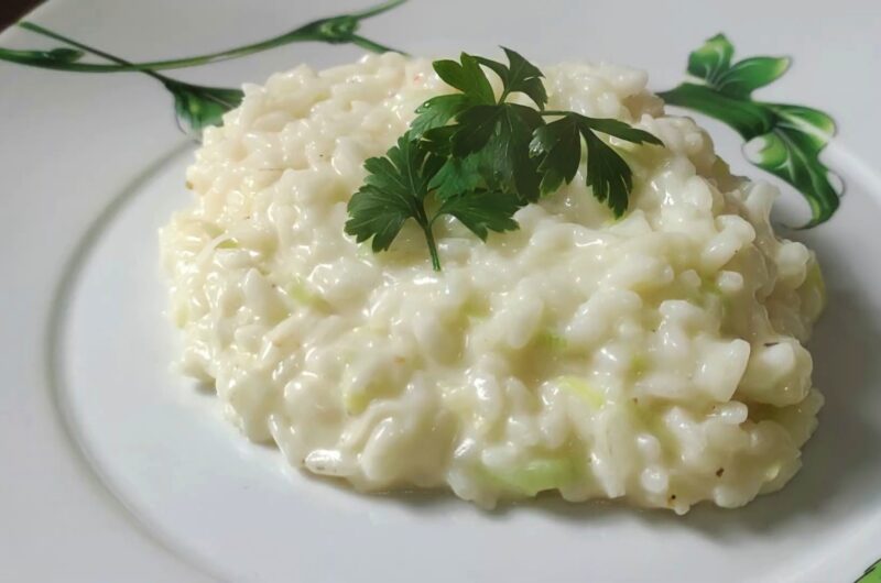 Risotto De Poró Knoflook