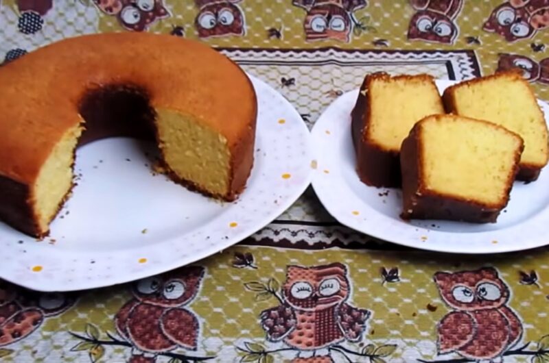 Eenvoudig recept voor maïsmeelcake