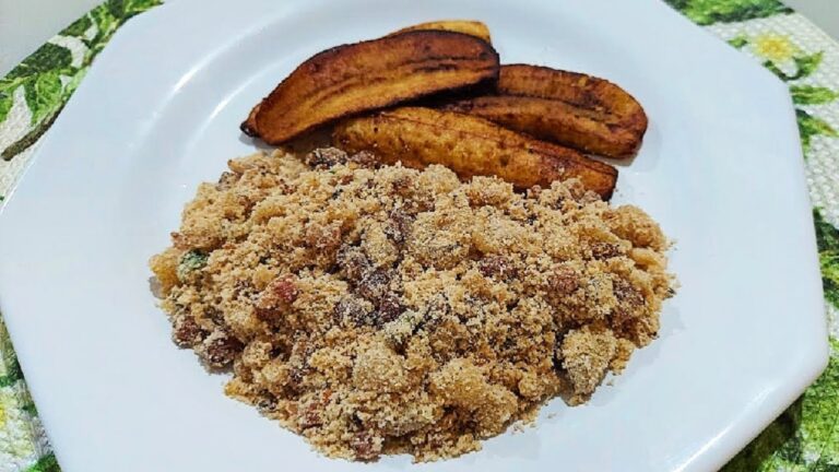 Banaan farofa met bacon