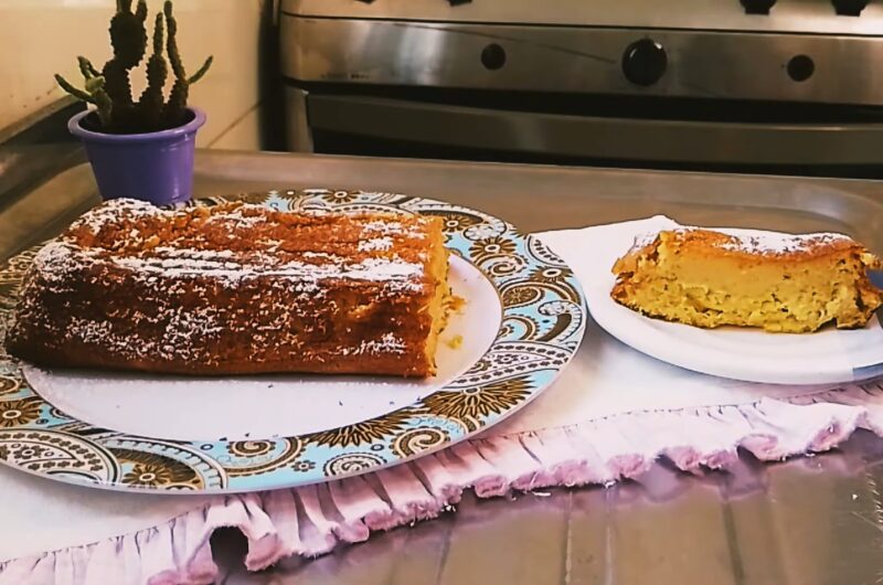 Maïs Pamonha Cake Met Gecondenseerde Melk