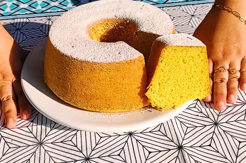 Maïsmeelcake Met Melkroom