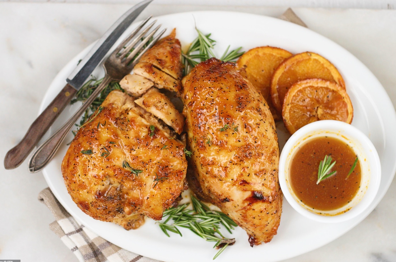 Geschroeide Kipfilet Met Sinaasappel